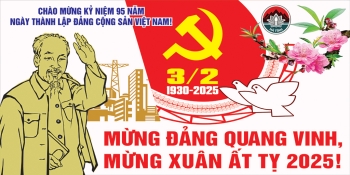 TRANH CỔ ĐỘNG TUYÊN TRUYỀN MỪNG ĐẢNG, MỪNG XUÂN ẤT TỴ - 2025